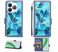 Aroepurt Custodia Comaptibile per Zte Blade V60 Smart Case Custodia Cover Supporto Premium in PU[con Pellicola Protettiva HD con durezza 9H] [Blocco RFID][Effetto di rifrazione] LPT-LS