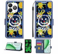 Aroepurt Custodia Comaptibile per Zte Blade V60 Smart Case Custodia Cover Supporto Premium in PU[con Pellicola Protettiva HD con durezza 9H] [Blocco RFID][Paillettes Dorate + Brillanti] LPT-TYX