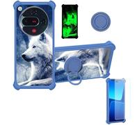 Aroepurt Custodia Comaptibile per ZTE Nubia Focus 2 5G Case Custodia [ con 9H HD Vetro Temperato] Cover Supporto PC + Silicone YGL-LAN