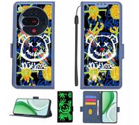 Aroepurt Custodia Comaptibile per ZTE Nubia Focus 2 5G Case Custodia Cover Supporto Premium in PU[con Pellicola Protettiva HD con durezza 9H] [Blocco RFID][Paillettes Dorate + Brillanti] LPT-TYX