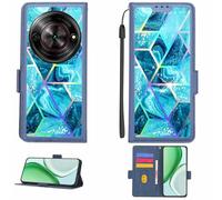 Aroepurt Custodia Comaptibile per ZTE Nubia Focus 5G Case Custodia Cover Supporto Premium in PU[con Pellicola Protettiva HD con durezza 9H] [Blocco RFID][Effetto di rifrazione] LPT-LS