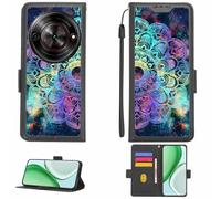 Aroepurt Custodia Comaptibile per ZTE Nubia Focus 5G Case Custodia Cover Supporto Premium in PU[con Pellicola Protettiva HD con durezza 9H] [Blocco RFID][Effetto di rifrazione] LPT-HTT