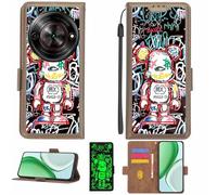 Aroepurt Custodia Comaptibile per ZTE Nubia Focus 5G Case Custodia Cover Supporto Premium in PU[con Pellicola Protettiva HD con durezza 9H] [Blocco RFID][Effetto Luminoso Scuro] LPT-MXX