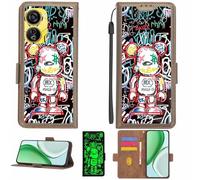 Aroepurt Custodia Comaptibile per ZTE Nubia Neo 3 5G Case Custodia Cover Supporto Premium in PU[con Pellicola Protettiva HD con durezza 9H] [Blocco RFID][Effetto Luminoso Scuro] LPT-MXX