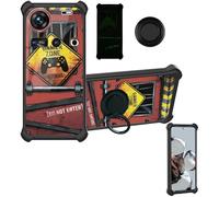 Aroepurt Custodia Comaptibile per Zte Nubia Z70S Ultra Nx737J Case Custodia [ con 9H HD Vetro Temperato] Cover Supporto PC + Silicone YGH-JGP