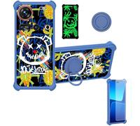 Aroepurt Custodia Comaptibile per Zte Nubia Z70S Ultra Nx737J Case Custodia [ con 9H HD Vetro Temperato] Cover Supporto PC + Silicone JSL-TYX