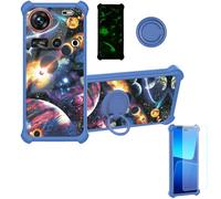 Aroepurt Custodia Comaptibile per Zte Nubia Z70S Ultra Nx737J Case Custodia [ con 9H HD Vetro Temperato] Cover Supporto PC + Silicone YGL-XQ
