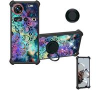 Aroepurt Custodia Comaptibile per Zte Nubia Z70S Ultra Nx737J Case Custodia [ con 9H HD Vetro Temperato] Cover Supporto PC + Silicone IMDH-HTT