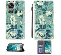 Aroepurt Custodia Comaptibile per Zte Nubia Z70S Ultra Nx737J Case Custodia Cover Supporto Premium in PU [ con 9H HD Vetro Temperato] CPT1