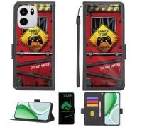 Aroepurt Custodia compatibile con OnePlus Nord CE6 custodia a libro [con pellicola protettiva in vetro temperato] [blocco RFID] [effetto luminoso] PTH-JGP