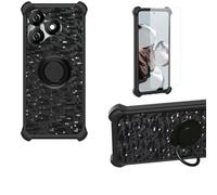 Aroepurt Custodia per Aspera Breeze Case Custodia [ con 9H HD Vetro Temperato] Cover Supporto PC + Silicone TZZH-Hei