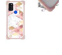 Aroepurt Custodia per Blackview A70 PRO Custodia Case Cover Backplane per PC + Cornice Morbida in Silicone KB-FEN11