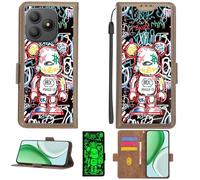 Aroepurt Custodia per Blackview Wave 9C Case Custodia [ con 9H HD Vetro Temperato][Blocco RFID][Effetto Luminoso] PTZ-MXX