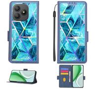 Aroepurt Custodia per Blackview Wave 9C Case Custodia [ con 9H HD Vetro Temperato][Blocco RFID][Luce riflessa dai Colori Vivaci] PTL-LS