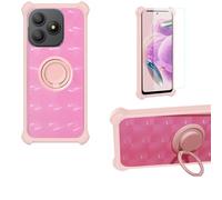 Aroepurt Custodia per Blackview Wave 9C Case Custodia [ con 9H HD Vetro Temperato] Cover Supporto PC + Silicone TZZH-FEN