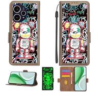 Aroepurt Custodia per Cricket Outcast 2 5G Case Custodia [ con 9H HD Vetro Temperato][Blocco RFID][Effetto Luminoso] PTZ-MXX