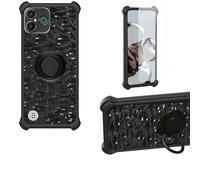 Aroepurt Custodia per Doro Aurora A30 Case Custodia [ con 9H HD Vetro Temperato] Cover Supporto PC + Silicone TZZH-Hei