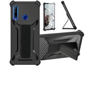 Aroepurt Custodia per Honor 20 Lite Cover Custodia Case Ibrida [con Protezione dello Schermo in Vetro temperato] [Supporto Magnetico Pieghevole] [Resistente alle Impronte digitali Smerigliato] Nero