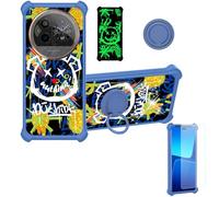 Aroepurt Custodia per iiiF150 Action 15pro Case Custodia [ con 9H HD Vetro Temperato] Cover Supporto PC + Silicone JSL-TYX