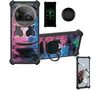 Aroepurt Custodia per iiiF150 Action 15pro Case Custodia [ con 9H HD Vetro Temperato] Cover Supporto PC + Silicone YGH-BQ