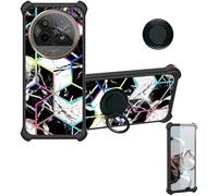 Aroepurt Custodia per iiiF150 Action 15pro Case Custodia [ con 9H HD Vetro Temperato] Cover Supporto PC + Silicone IMDH-HS