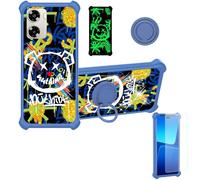 Aroepurt Custodia per Lava Blaze Dragon Case Custodia [ con 9H HD Vetro Temperato] Cover Supporto PC + Silicone JSL-TYX