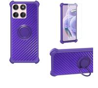 Aroepurt Custodia per Motorola Moto Edge 60s PRO Case Custodia [ con 9H HD Vetro Temperato] Cover Supporto PC + Silicone TZZH-ZI