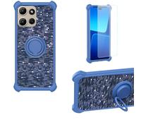 Aroepurt Custodia per Motorola Moto g Power 2026 Case Custodia [ con 9H HD Vetro Temperato] Cover Supporto PC + Silicone TZZH-LAN