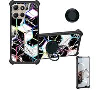 Aroepurt Custodia per Motorola Moto g Power 2026 Case Custodia [ con 9H HD Vetro Temperato] Cover Supporto PC + Silicone IMDH-HS