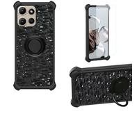 Aroepurt Custodia per Motorola Moto g Power 2026 Case Custodia [ con 9H HD Vetro Temperato] Cover Supporto PC + Silicone TZZH-Hei