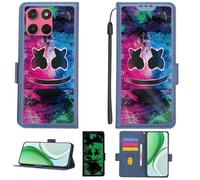 Aroepurt Custodia per Motorola Moto G57 Power Case Custodia [ con 9H HD Vetro Temperato][Blocco RFID][Effetto Luminoso] PTL-BQ