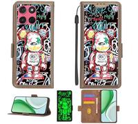 Aroepurt Custodia per Motorola Moto G57 Power Case Custodia [ con 9H HD Vetro Temperato][Blocco RFID][Effetto Luminoso] PTZ-MXX