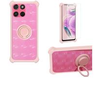 Aroepurt Custodia per Motorola Moto G57 Power Case Custodia [ con 9H HD Vetro Temperato] Cover Supporto PC + Silicone TZZH-FEN