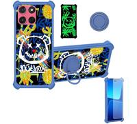 Aroepurt Custodia per Motorola Moto G57 Power Case Custodia [ con 9H HD Vetro Temperato] Cover Supporto PC + Silicone JSL-TYX