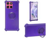 Aroepurt Custodia per Motorola Moto G57 Power Case Custodia [ con 9H HD Vetro Temperato] Cover Supporto PC + Silicone TZZH-ZI