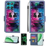 Aroepurt Custodia per Motorola Moto G67 Power 5G Case Custodia [ con 9H HD Vetro Temperato][Blocco RFID][Effetto Luminoso] PTL-BQ