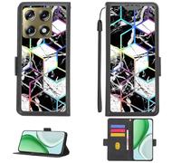 Aroepurt Custodia per Motorola Signature 5G Case Custodia [ con 9H HD Vetro Temperato][Blocco RFID][Luce riflessa dai Colori Vivaci] PTH-HS