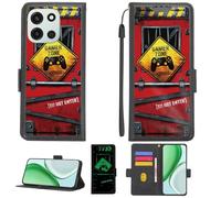 Aroepurt Custodia per OnePlus Turbo 6 Case Custodia [ con 9H HD Vetro Temperato][Blocco RFID][Effetto Luminoso] PTH-JGP