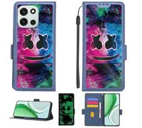 Aroepurt Custodia per OnePlus Turbo 6 Case Custodia [ con 9H HD Vetro Temperato][Blocco RFID][Effetto Luminoso] PTL-BQ