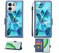 Aroepurt Custodia per OnePlus Turbo 6V Case Custodia [ con 9H HD Vetro Temperato][Blocco RFID][Luce riflessa dai Colori Vivaci] PTL-LS