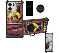 Aroepurt Custodia per OnePlus Turbo 6V Case Custodia [ con 9H HD Vetro Temperato] Cover Supporto PC + Silicone YGH-JGP