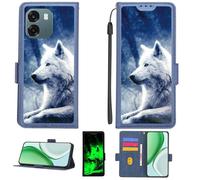 Aroepurt Custodia per Oppo A6 5G Case Custodia [ con 9H HD Vetro Temperato][Blocco RFID][Effetto Luminoso] PTL-Lang