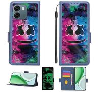 Aroepurt Custodia per Oppo A6 5G Case Custodia [ con 9H HD Vetro Temperato][Blocco RFID][Effetto Luminoso] PTL-BQ