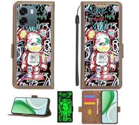 Aroepurt Custodia per Oppo A6 5G Case Custodia [ con 9H HD Vetro Temperato][Blocco RFID][Effetto Luminoso] PTZ-MXX