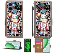 Aroepurt Custodia per Oppo A6x 5G Case Custodia [ con 9H HD Vetro Temperato][Blocco RFID][Effetto Luminoso] PTZ-MXX