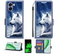 Aroepurt Custodia per Oppo A6x 5G Case Custodia [ con 9H HD Vetro Temperato][Blocco RFID][Effetto Luminoso] PTL-Lang