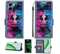 Aroepurt Custodia per Oppo A6x 5G Case Custodia [ con 9H HD Vetro Temperato][Blocco RFID][Effetto Luminoso] PTL-BQ