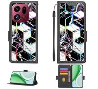 Aroepurt Custodia per Oppo Find X9 PRO Case Custodia [ con 9H HD Vetro Temperato][Blocco RFID][Luce riflessa dai Colori Vivaci] PTH-HS