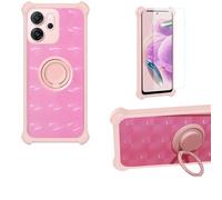 Aroepurt Custodia per Oppo Reno14 F 5G Case Custodia [ con 9H HD Vetro Temperato] Cover Supporto PC + Silicone TZZH-FEN