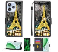 Aroepurt Custodia per Oppo Reno15 5G Case Custodia [ con 9H HD Vetro Temperato][Blocco RFID][Paillettes Dorate + Luccicanti] PTH-TT